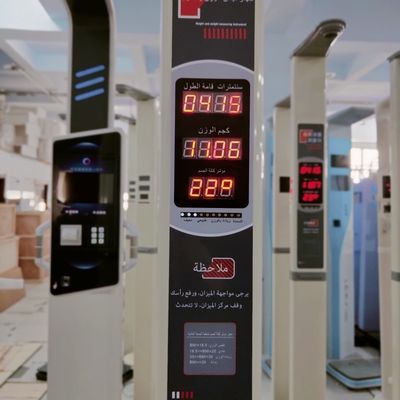 Slimme lengteschaal voor nauwkeurige BMI-berekening en gewichtsbereikmeting