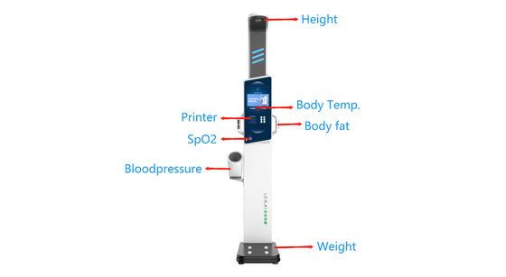 2024 Jaar Ontwerp Ultrasone lichaamscompositie analysator machines met 500 kg capaciteit