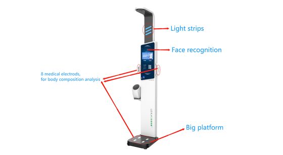 2024 Jaar Ontwerp Ultrasone lichaamscompositie analysator machines met 500 kg capaciteit