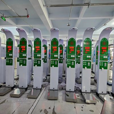 AC100-240V stroomtoevoer Medische BMI-lichaamswaarde met ultrasone hoogte-gewichtssysteem