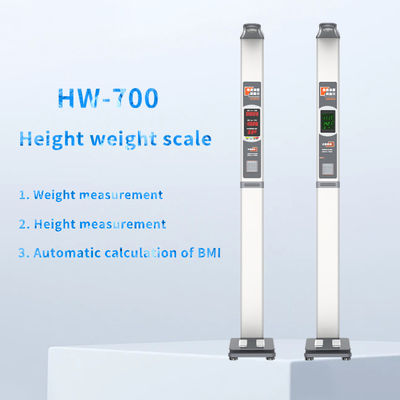 Hoogtebereik 0-200 cm Ultrasone hoogte- en gewichtsmachines voor gezondheidstoezicht
