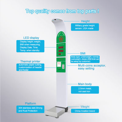 HW-900 Body Height and Weight Measuring Machines BMI Calculator Scale voor de apotheek