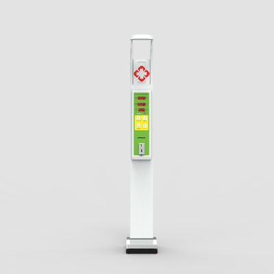 HW-600 Volledig aangepaste munt bediende lichaamsgewicht en hoogte schaal met LED-display