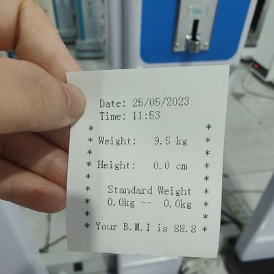 Munt bediende hoogte gewicht BMI machine voor gewichtsbereik 1-200kg en hoogtebereik 0-200cm