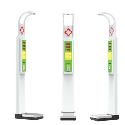 45kg G.W. Medisch ziekenhuis Clinic BMI Machine Coin Geïntegreerde hoogte- en gewichtsschaal voor nauwkeurige resultaten