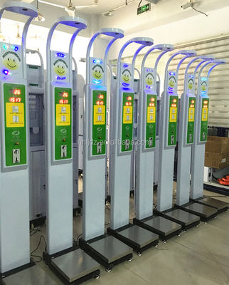 Muntkioskmachine met digitale BMI-schaal en afdruk G.W. 45kg RS-232