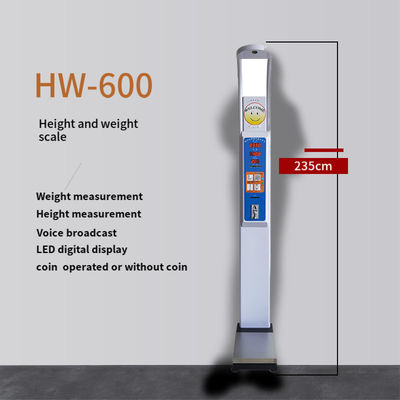 Hoogte-gewichtsschaal-lichaamsmassa-indexmachine voor het meten van snelheid van 480 keer per uur