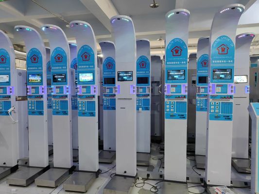 Zhengzhou stad verzending Ultrasone BMI hoogte en gewicht schaal met HD Voice Broadcast