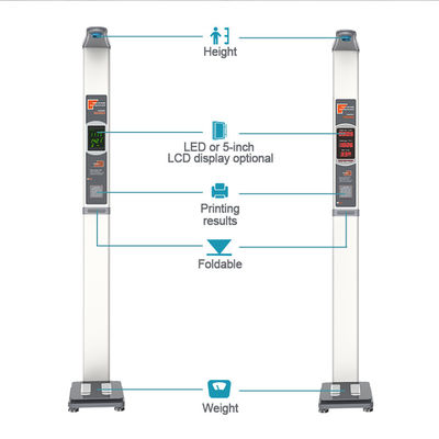 LED-scherm opvouwbare digitale klinische hoogteschaal voor medisch meetinstrument