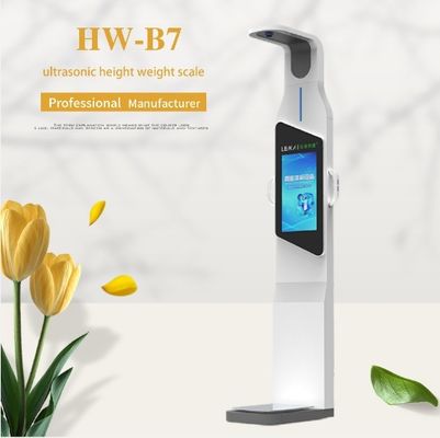 LCD-scherm Ultrasone hoogte- en gewichtsschaal voor lichaamssamenstelling
